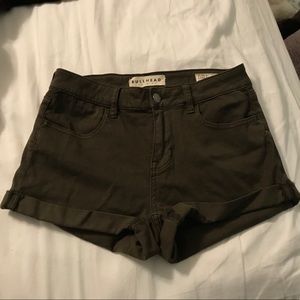 Bullhead Army Green Super Stretchy Shorts